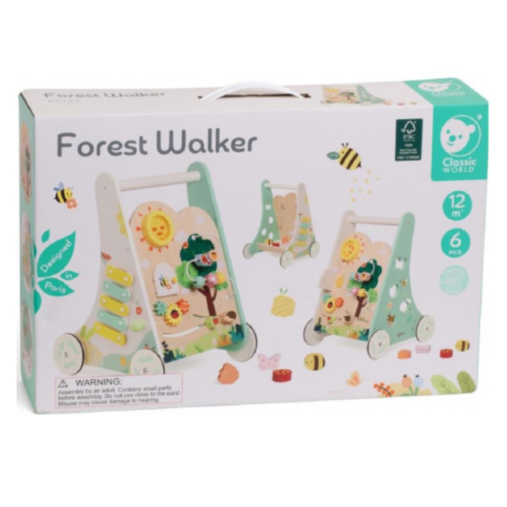 Classic World Forest Walker Wooden Activity Cart